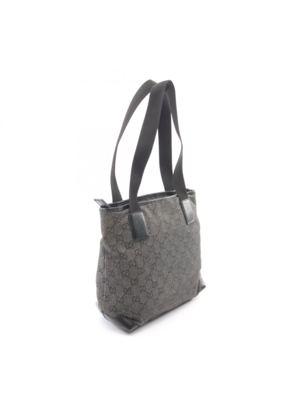 Gucci Shoulder Bag GG Canvas Gray Black - Picture 2 of 10